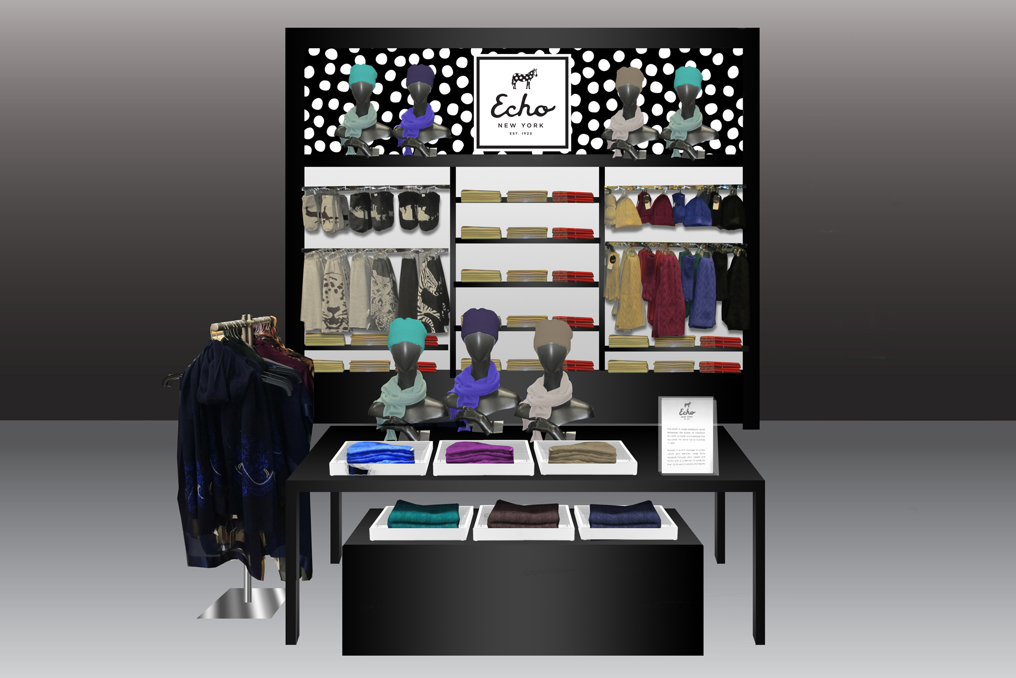 A rendering of Bloomingdale's Echo branded area.