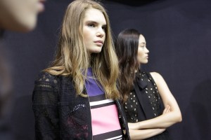 Elie Saab backstage RTW Spring 2016