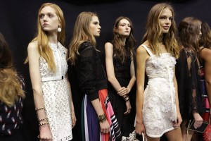 Elie Saab backstage RTW Spring 2016