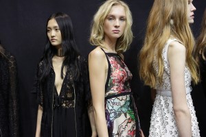 Elie Saab backstage RTW Spring 2016