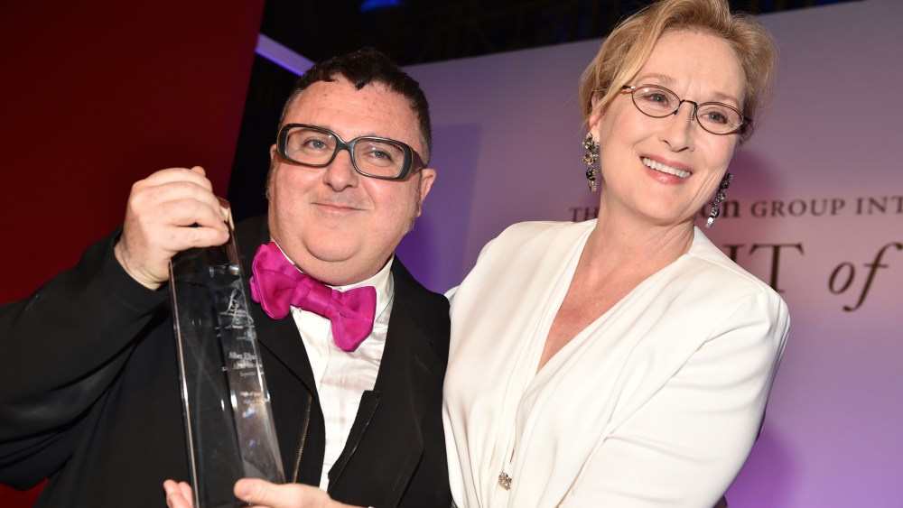 Alber Elbaz and Meryl Streep