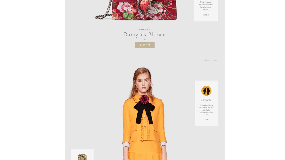 The Gucci Web site.