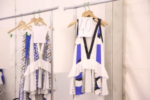 Backstage at Kenzo Spring 2016