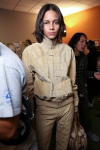 Backstage at Loewe Spring 2016
