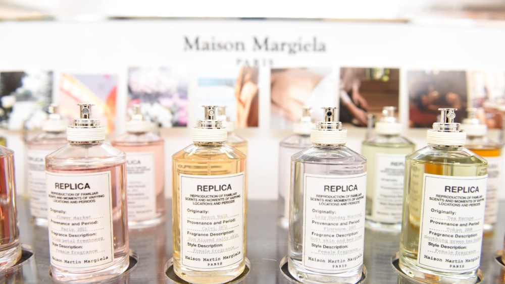 Maison Margiela's 10-piece collection of Replica fragrances.