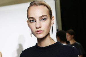 Mugler backstage RTW Spring 2016