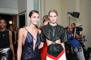 Mugler backstage RTW Spring 2016
