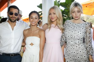 Jesse Metcalf, Cara Santana in Yigal Azrouel, Shea Marie and Caroline Vreeland in Zimmerman.