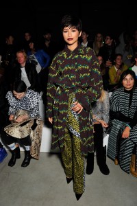 Zendaya front row at kenzo spring 2016