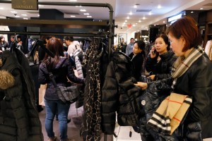 Black Friday shoppers in New York City