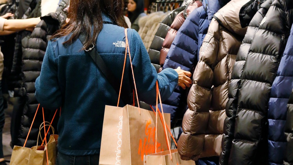 Black Friday shoppers in New York City