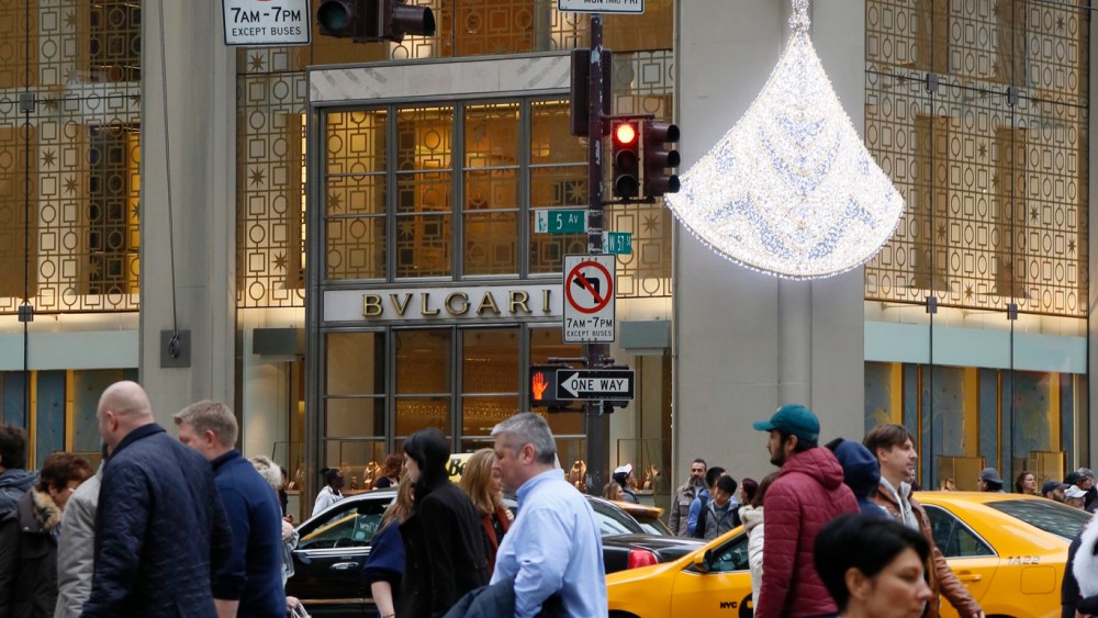 Black Friday shoppers in New York City