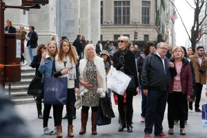 Black Friday shoppers in New York City