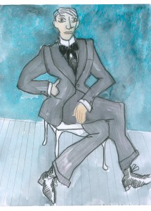 Paco Delgado’s sketch of Einar Wegener for "The Danish Girl."
