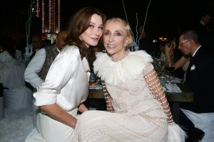 Carla Bruni and Franca Sozzani