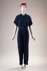 Jumpsuit, denim, 1942-45, USA, gift of David Toser.