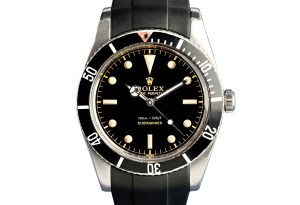 James Bond's Rolex Submariner with a black face from "Dr. No,
