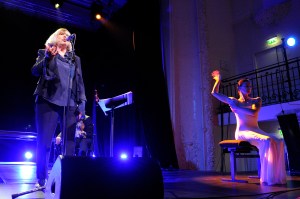 Marianne Faithfull and Marie-Agnès Gillot at the Jean Paul Gaultier AIDS Benefit