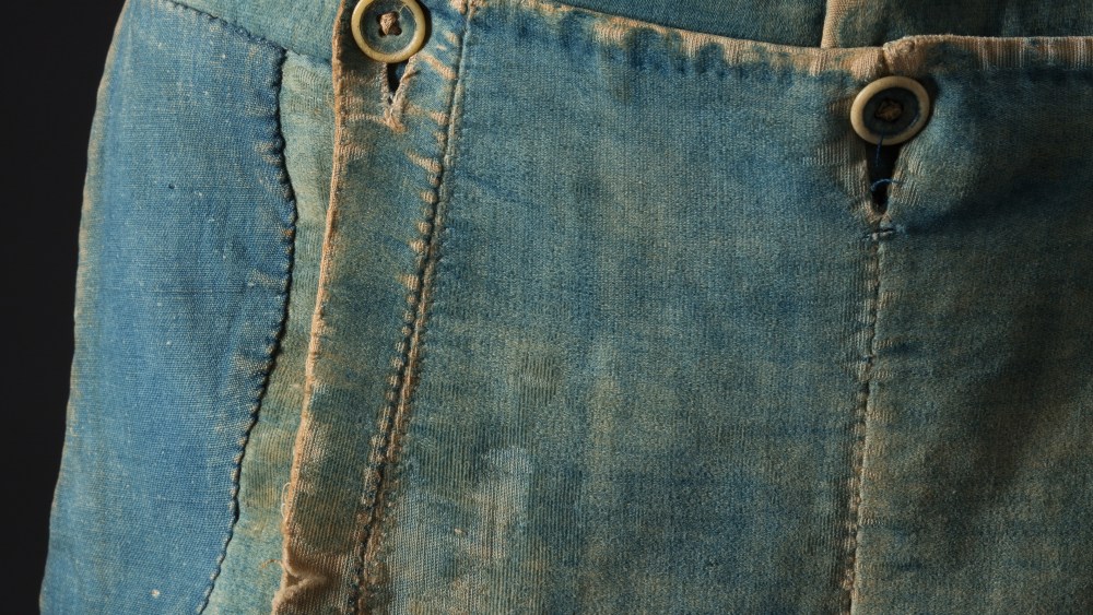 Handmade denim pants from 1840s.