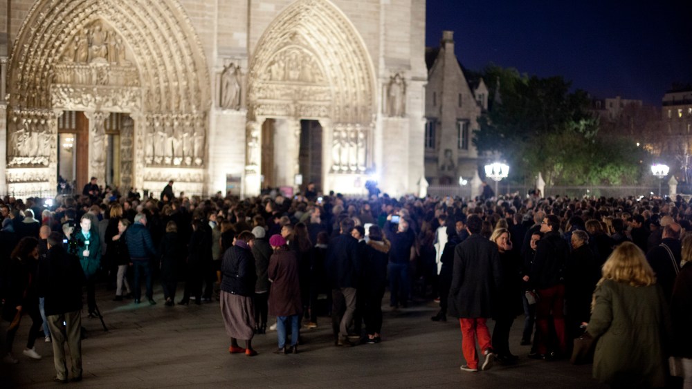 Outside Notre Dame