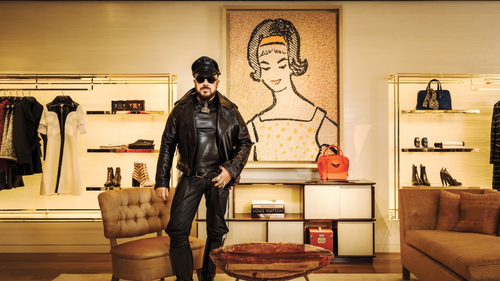 Peter Marino in Louis Vuitton's 57th street flagship.