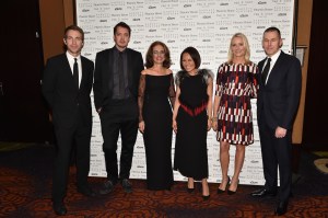 Marcus Wainwright, David Neville, Rose Marie Bravo, Alina Cho, Linda Wells and Mark Lee