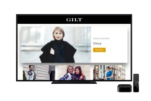 Gilt’s Apple TV app