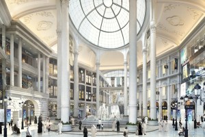 A rendering of the Place Vendôme mall in Qatar