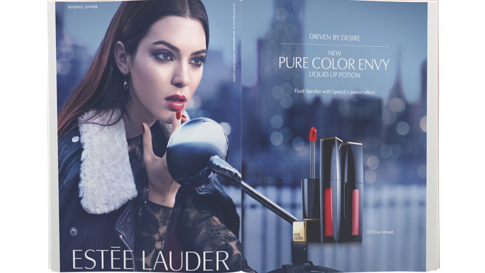 Kendall Jenner Estée Lauder'2015 campaigns.