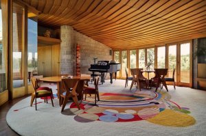 Inside the David and Gladys Wright House.