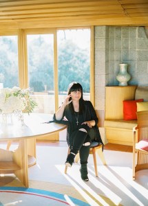 Sarah Levi at the Frank & Gladys Wright House.