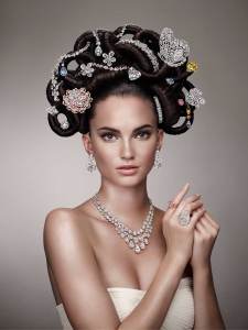 Hair jewel coiffure rare diamonds