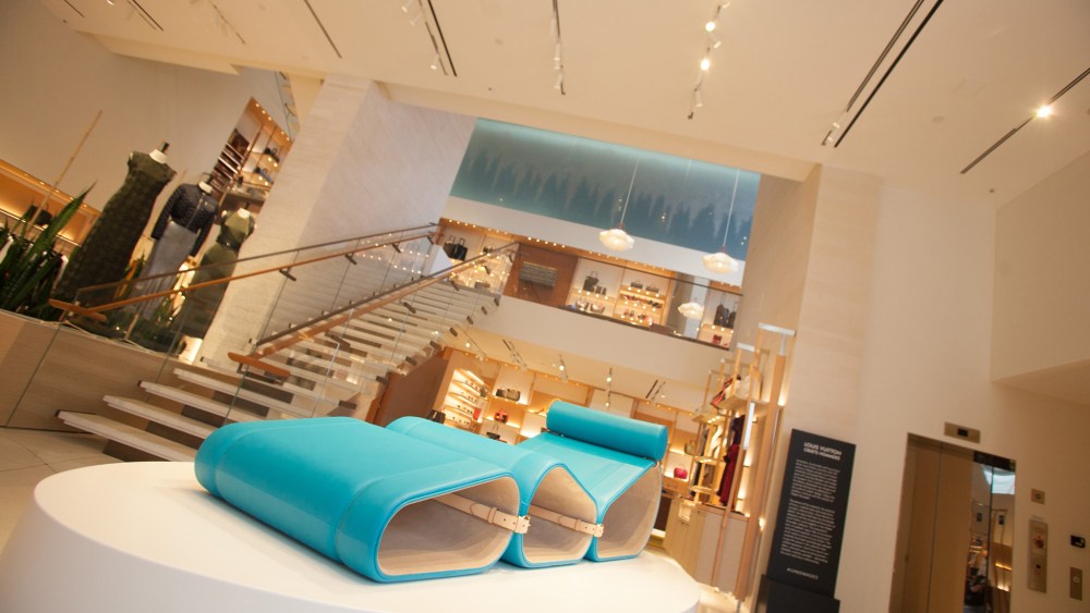 Inside Louis Vuitton's Miami Design District store.