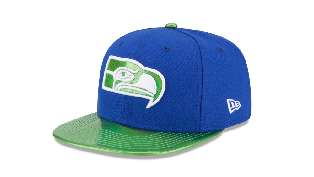 Marshawn Lynch's Seattle Seahawks New Era cap.