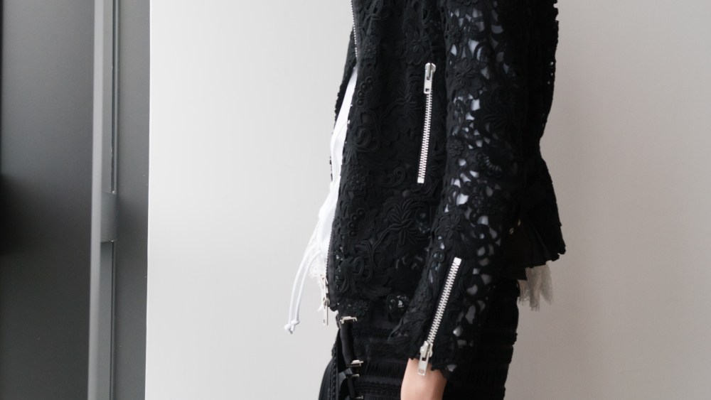 A look from the Sacai capsule collection