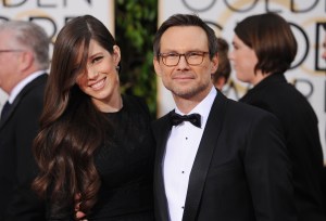 Christian Slater and Brittany Lopez