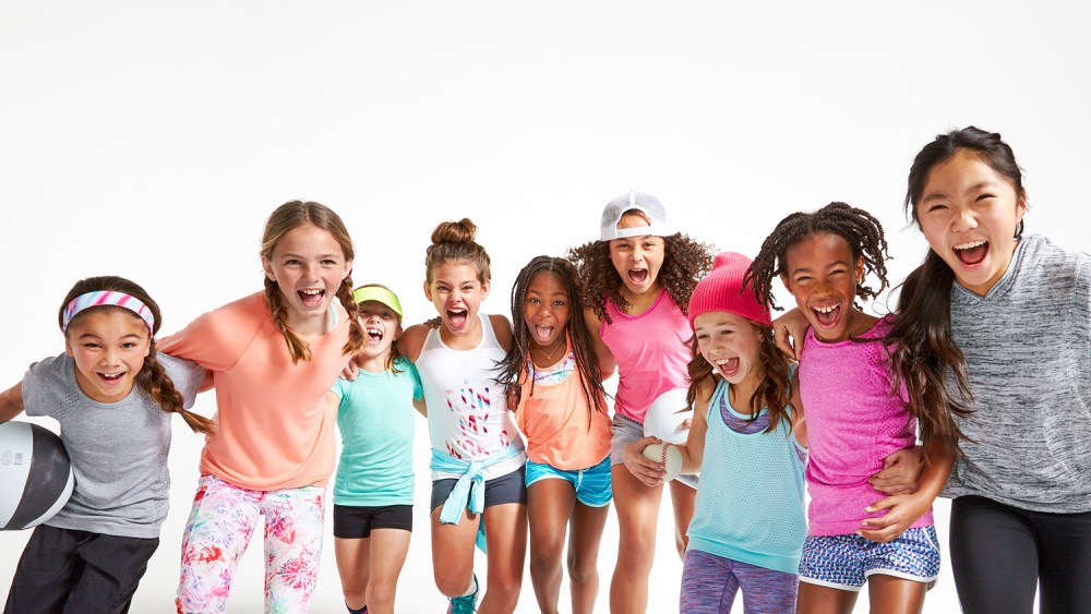 Looks from Athleta Girl's debut collection.