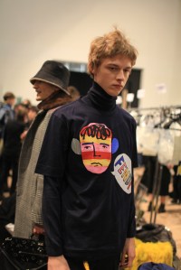 Backstage at Fendi Men's Fall 2016