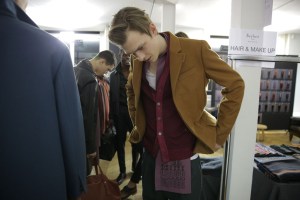 Backstage at Berluti Men's Fall 2016