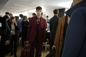 Backstage at Berluti Men's Fall 2016