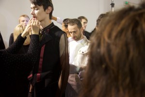 Backstage at Ann Demeulemeester Men's RTW Fall 2016