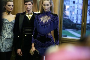 Backstage at Balmain Men's RTW Fall 2016