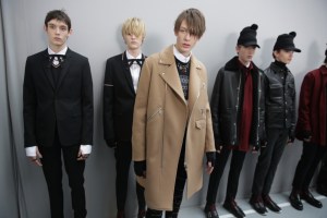 Backstage at Dior Homme men's RTW Fall 20