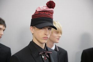 Backstage at Dior Homme men's RTW Fall 20