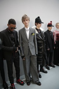 Backstage at Dior Homme men's RTW Fall 20