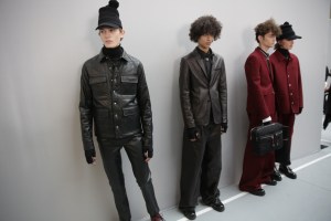 Backstage at Dior Homme men's RTW Fall 20