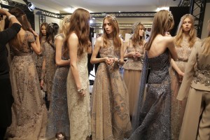 Backstage at Elie Saab Couture Spring 2016