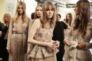 Backstage at Elie Saab Couture Spring 2016