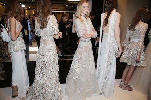Backstage at Elie Saab Couture Spring 2016