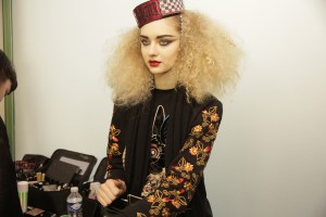 Backstage at Jean Paul Gaultier Couture Spring 2016